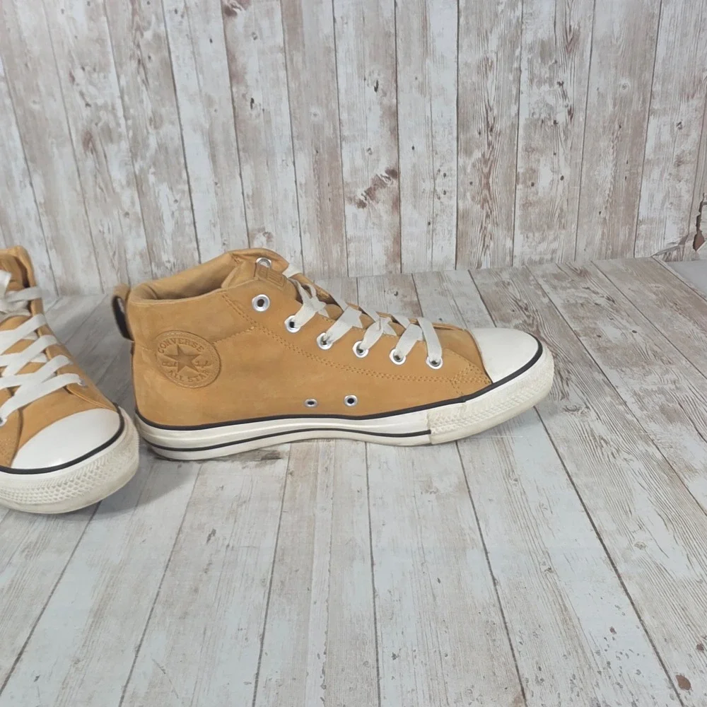 Converse All Star CTAS‎ Street Mid Suede Leather Sneakers Shoes Mens Tan - Picture 5 of 8